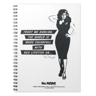 The world is more colorfull with red lipstick on.. anteckningsbok