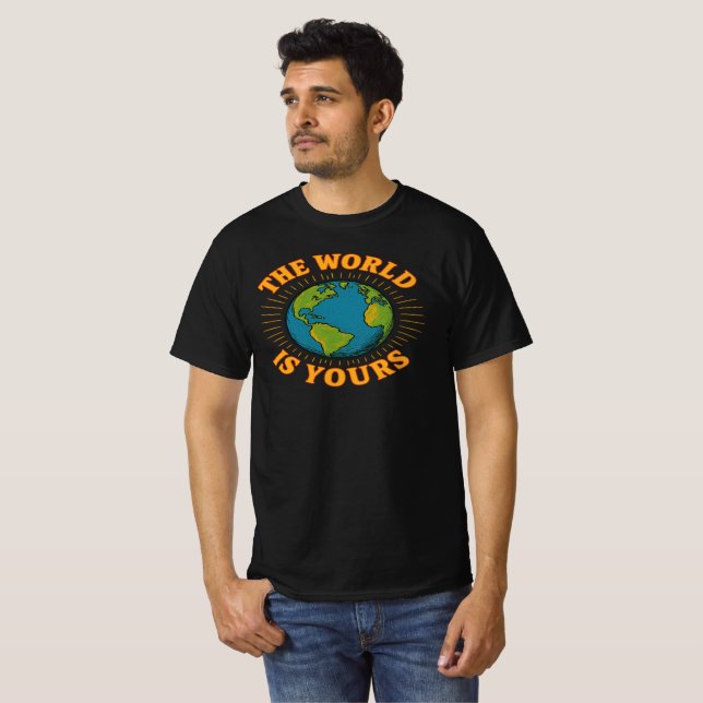 The World Is Yours Globe Graphic Tee  (Hel framsida)