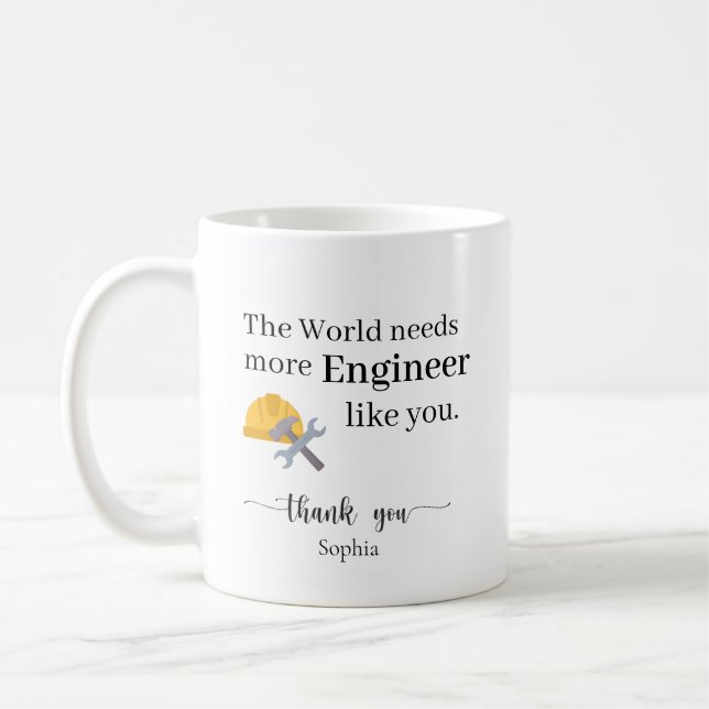 The World Needs More Engineers Like You Personaliz Kaffemugg (Vänster)