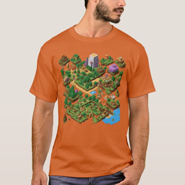 The world of classic video games boy funny t shirt (Framsida)