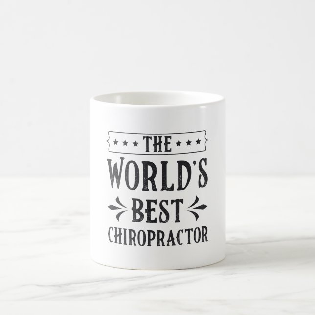 The World's Best Chiropractor Chiropractic Spine Kaffemugg (Center)