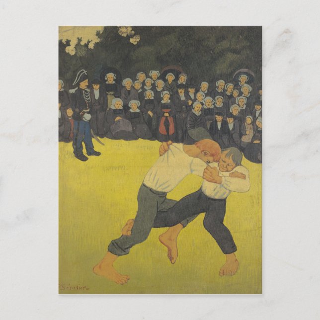 The Wrestling Bretons, 1893 Vykort (Framsida)