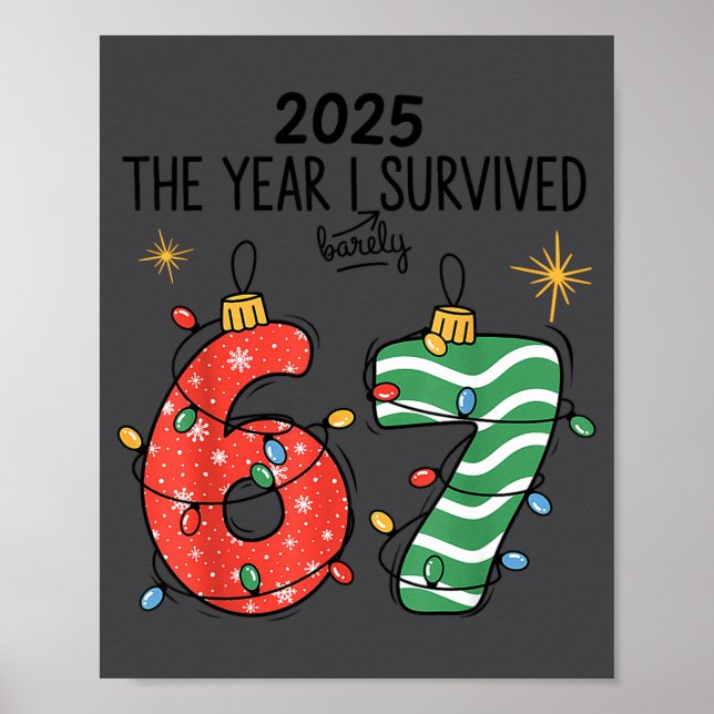 The Year I Barely Survived Christmas 2025 Six Seve Poster (Framsidan)