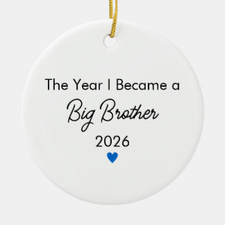 The Year I Became a Big Brother Christmas Julgransprydnad Keramik