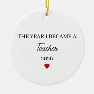 The Year I Became a Teacher Julgransprydnad Keramik