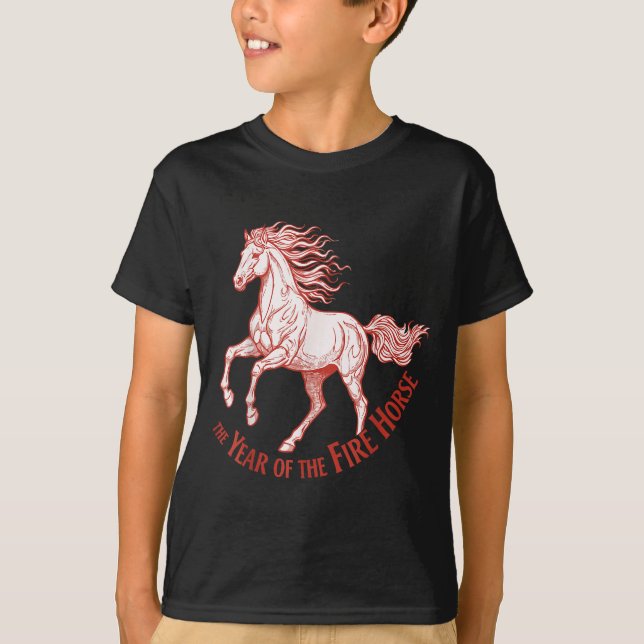 The Year Of The Fire Horse 2026 Celebration  T Shirt (Framsida)