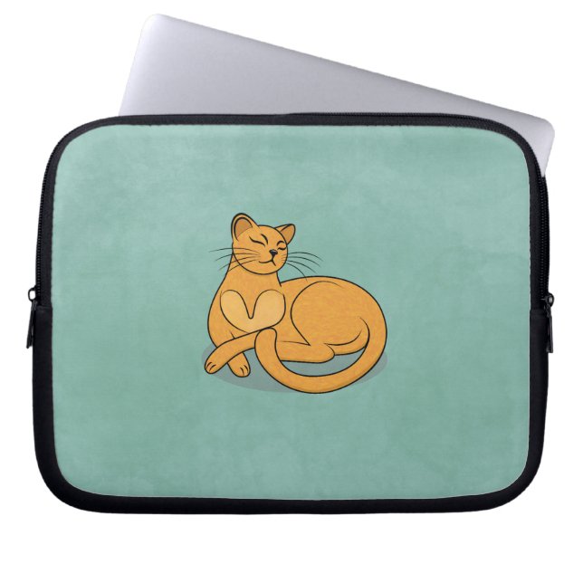 The Yellow Cat Laptop Fodral (Framsidan)
