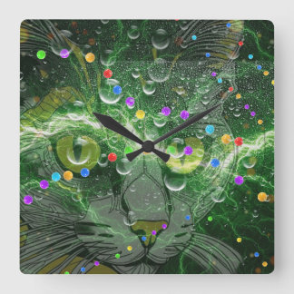 The Yellow Eyes Fyrkantig Klocka