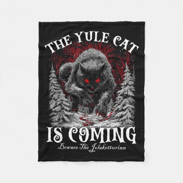 The Yule Cat Is Coming  Fleecefilt (Framsidan)