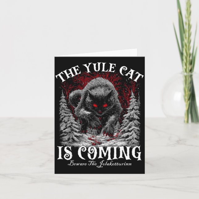 The Yule Cat Is Coming  Kort (Framsida)