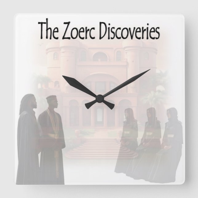 The Zoerc Discoveries skivomslag Fyrkantig Klocka (Framsida)