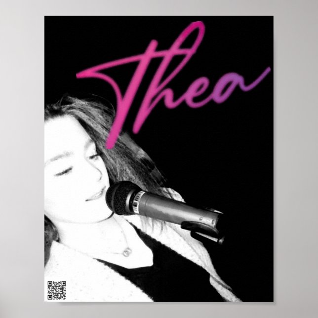 Thea Singing Poster (Framsidan)
