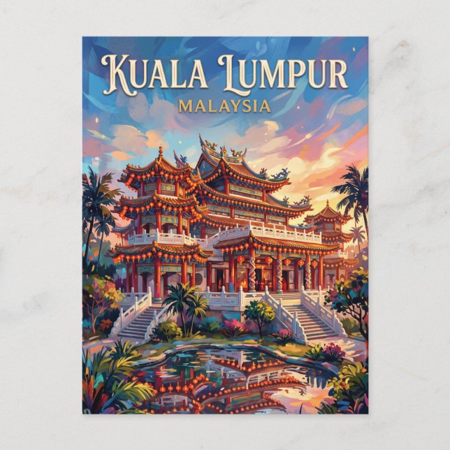 Thean Hou-templet Malaysia Vykort (Framsida)