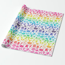 Theater Älskare Icons Wrapping Papper