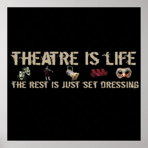 Theater är Life Poster