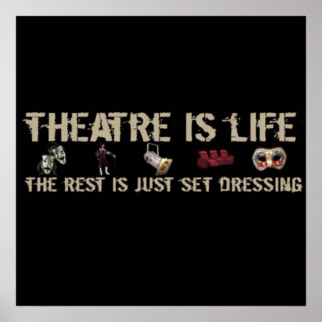 Theater är Life Poster (Framsidan)