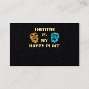 Theater är min Lycklig-Ställe-skådespelerska Ac Visitkort