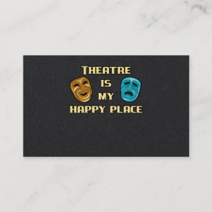 Theater är min Lycklig-Ställe-skådespelerska Actre Visitkort