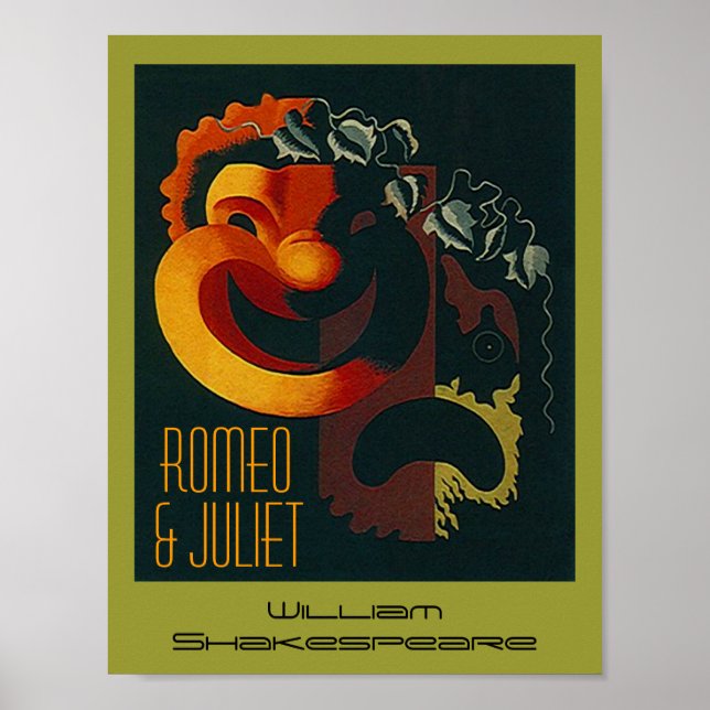 Theater Arts Poster Romeo & Juliet Shakespeare (Framsidan)