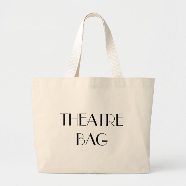 Theater Bag Large Tote Jumbo Tygkasse (Framsidan)