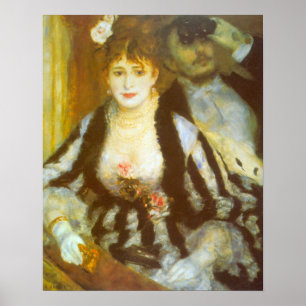Theater Box av Pierre Renoir, Vintage Fine Art Poster