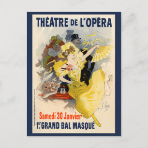 Theater de l'Opera, Jules Chéret Vykort