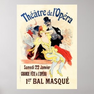 THEATER DE OPERA Theatre Advertising Jules Cheret Poster