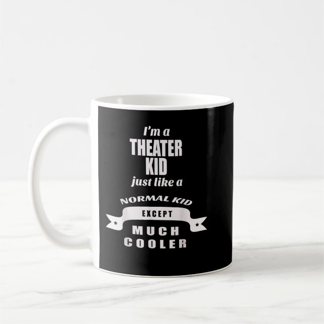 Theater, Drama, Kid, Acting, Class, School Funny Kaffemugg (Vänster)