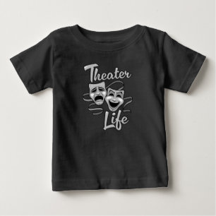 Theater Life Comedy och Tragedy Masks T Shirt