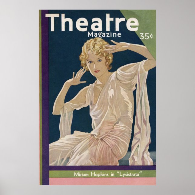 Theater Magazine 1930 Poster (Framsidan)