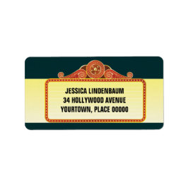 Theater Marquee Pub Bat mitzvah Adressetikett