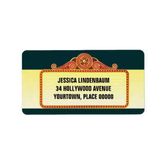 Theater Marquee Pub Bat mitzvah Adressetikett