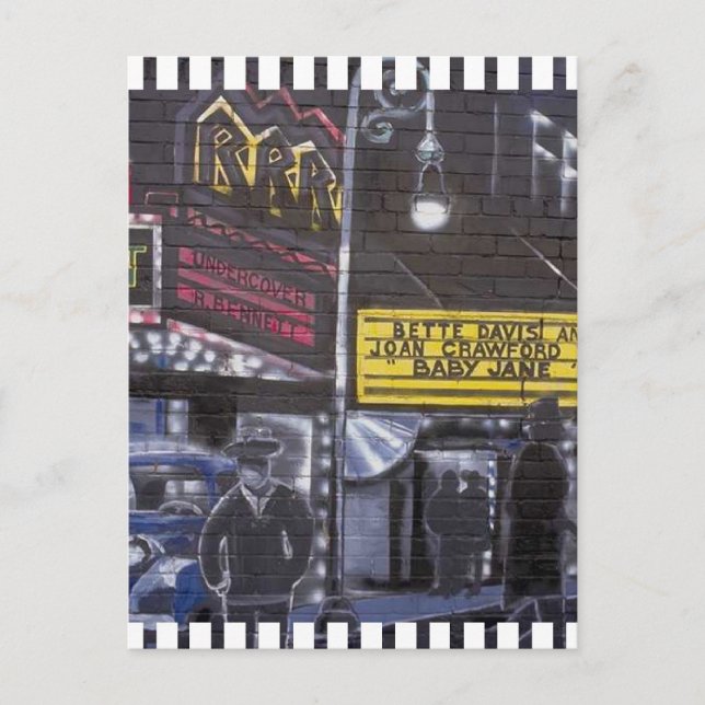 Theater Marquee Vykort (Framsida)