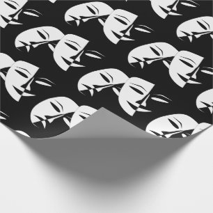 Theater Mask Comedy Tragedy Black White Presentpapper