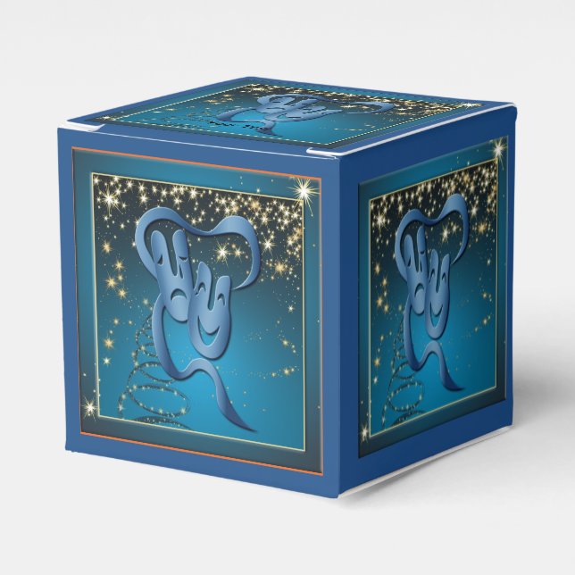 Theater Mask Comedy Tragedy Party-favoritruta Presentaskar (Framsidan Sidan)