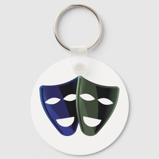 Theater Masks Nyckelring (Framsida)