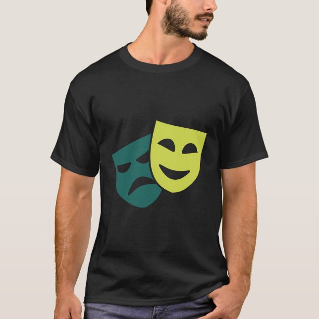 Theater Masks T Shirt (Framsida)