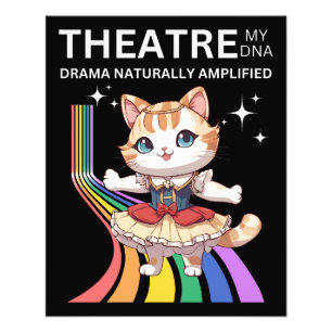 Theater My DNA Drama naturligt förstorad Fototryck