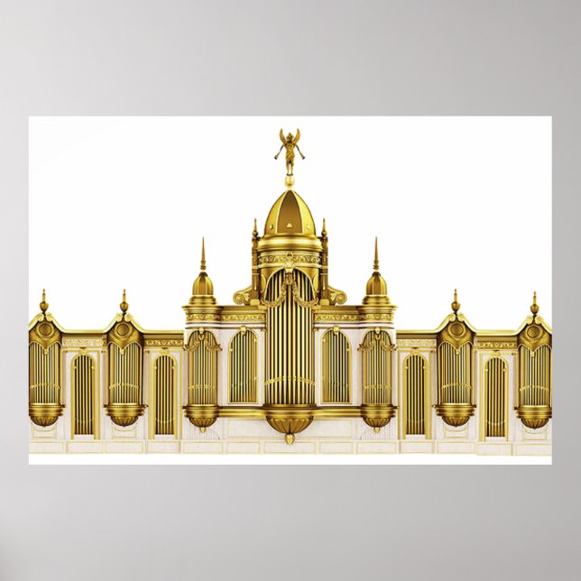 Theater Pipe Organ Wall Art Poster (Framsidan)