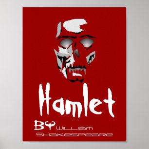 Theater Play Poster Hamlet av William Shakespeare