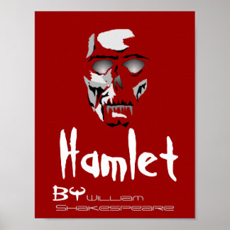 Theater Play Poster Hamlet av William Shakespeare