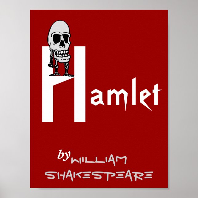 Theater Play Poster Hamlet av William Shakespeare (Framsidan)
