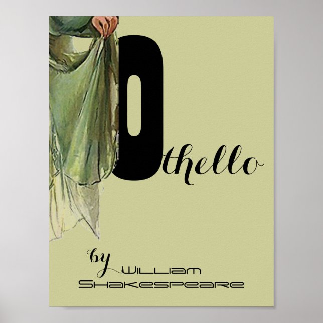 Theater Play Poster Othello William Shakespeare (Framsidan)