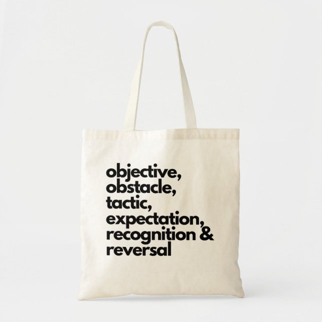 Theater Rehearsal Tote Bag Tygkasse (Framsidan)