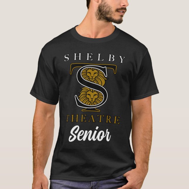 Theater Senior Black Shirt T Shirt (Framsida)