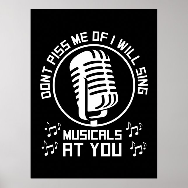 Theater Singer Broadway Poster (Framsidan)