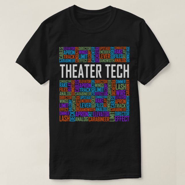 Theater Tech Ord T Shirt (Design framsida)