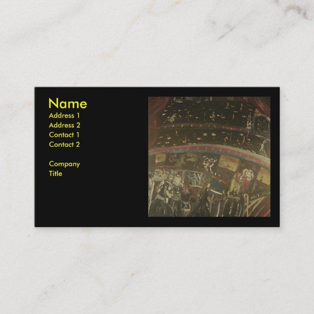 THEATER VISITKORT (Framsida)