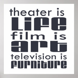 Theater vs Film vs TV Poster