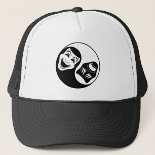 Theater Yin Yang Design - Comedy and Tragedy Masks Keps